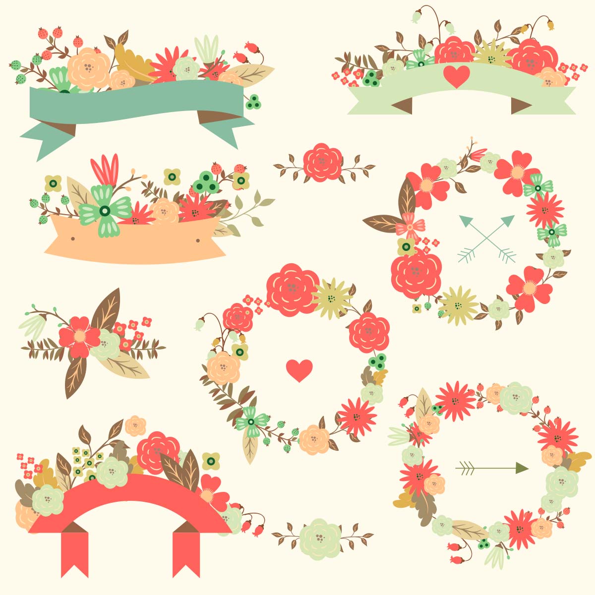 Wedding Flower Vector Free