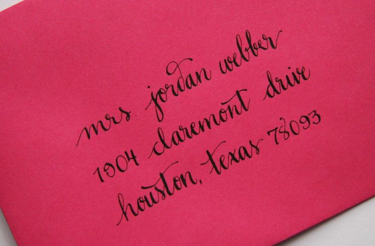 Wedding Invitation Envelope Calligraphy Wedding Invitation Envelope Calligraphy