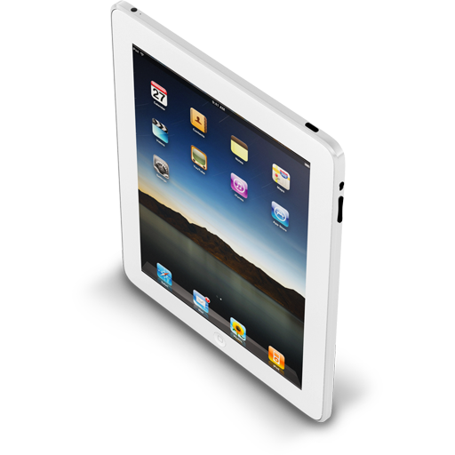 White iPad Icon