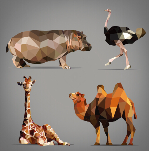 Wild Animals Geometric Shapes