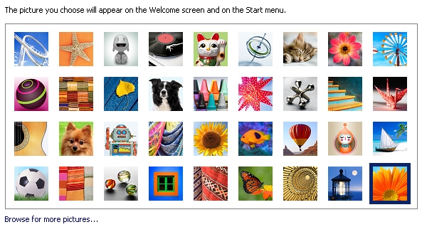 Windows 7 Profile Icons