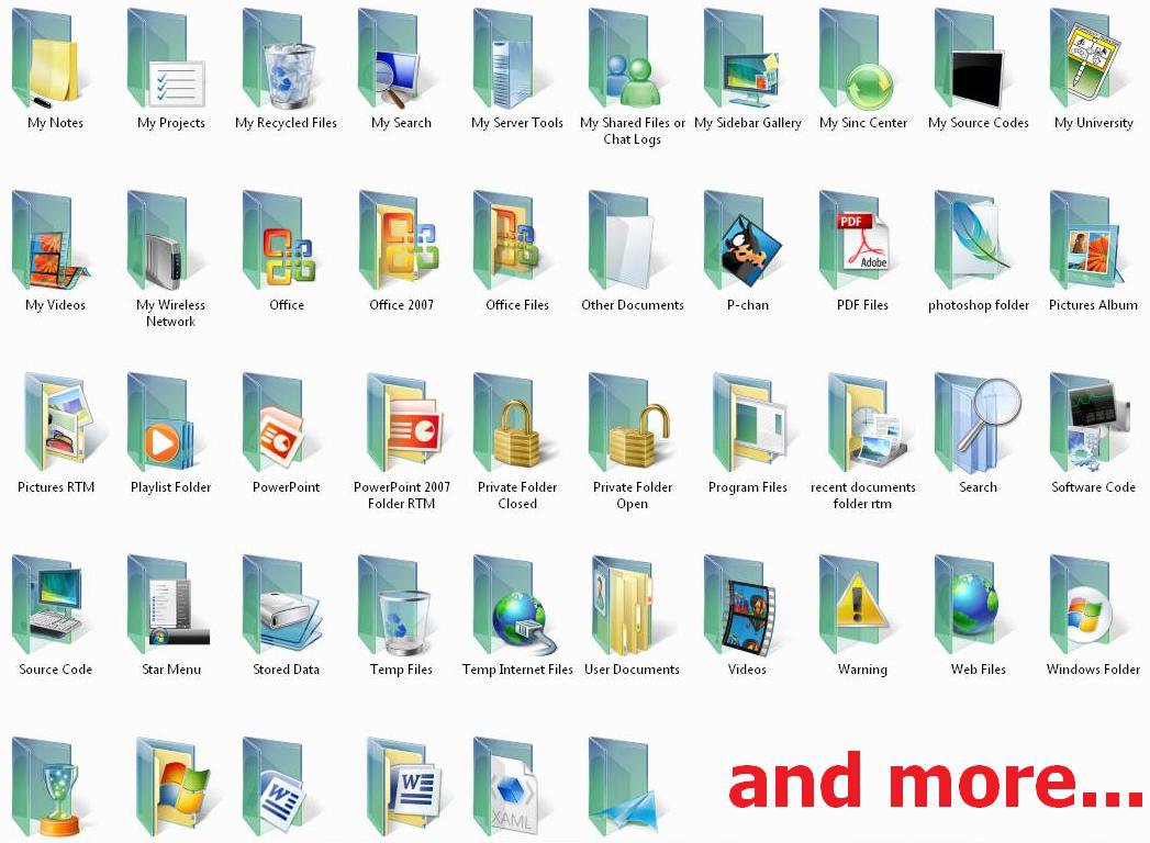 Windows Vista Folder Icons