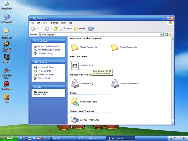 Windows XP Hard Drive Icon