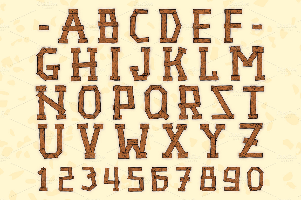 Wood Font