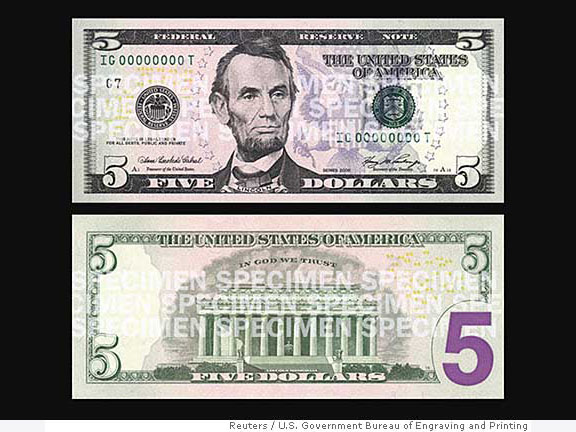 5 Dollar Bill 5 Dollar Bill