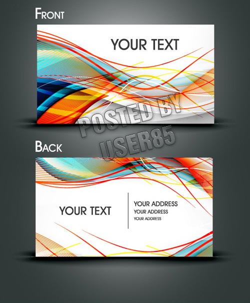 17 Abstract Business Card Templates Images