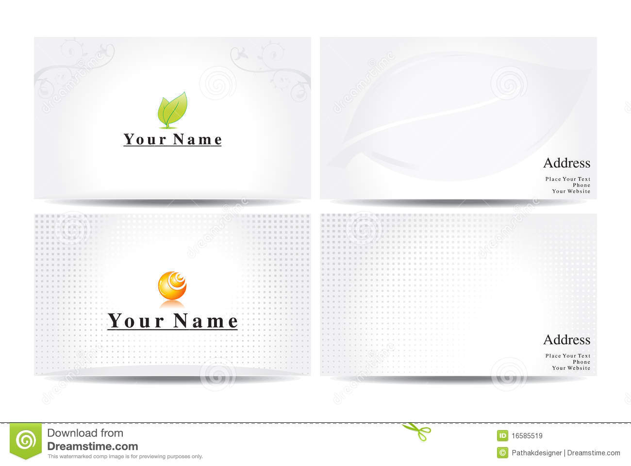 Abstract Business Card Template