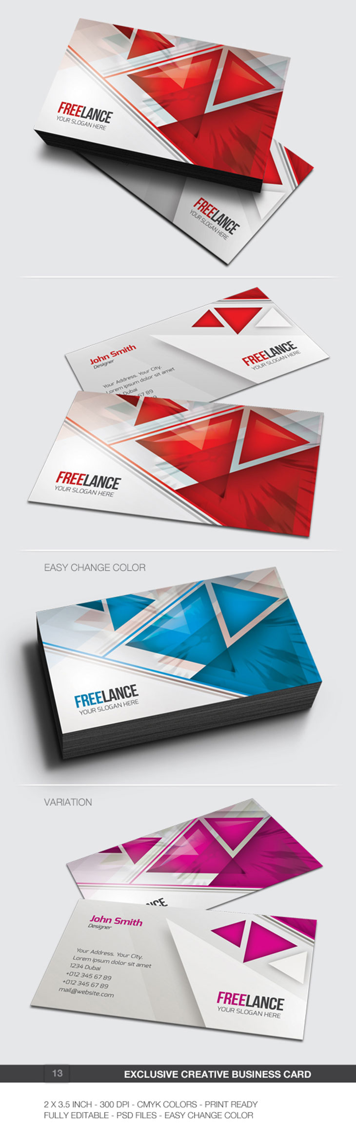 Abstract Business Card Template