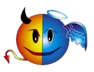 8 Angel And Devil Emoticon Images