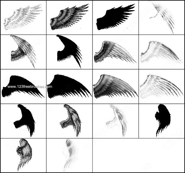 Angel Wings Photoshop Brushes