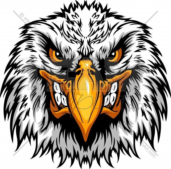 Angry Eagle Head Logo