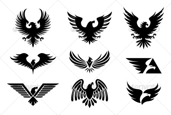 Bald Eagle Silhouette Designs