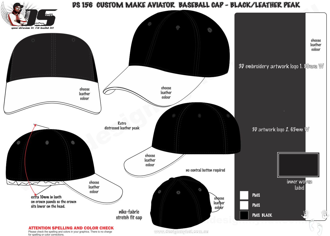 Baseball Hat Design Template