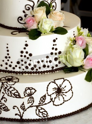 Beautiful Tiered Wedding Cake