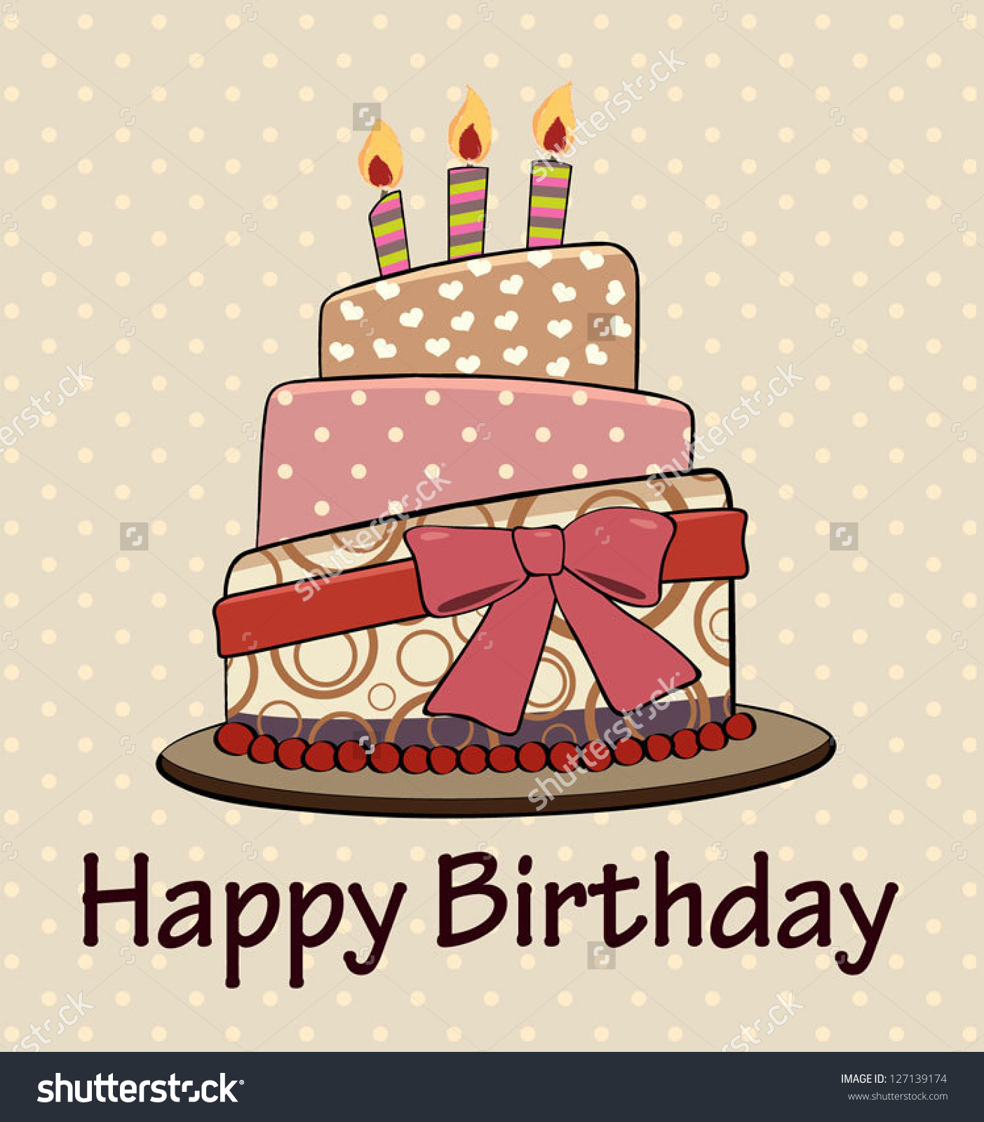Birthday Cake Vector Birthday Cake Vector
