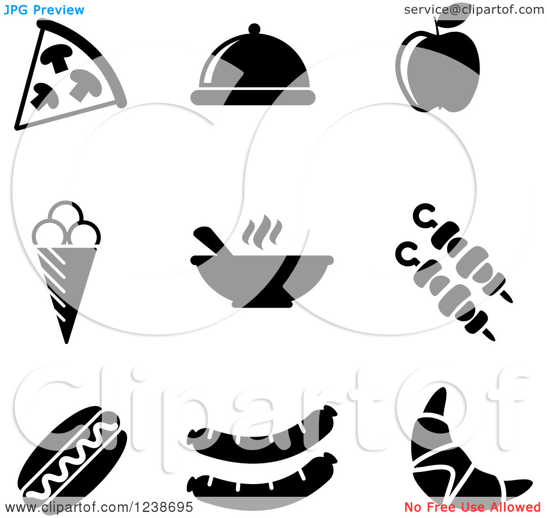 Black and White Vector Icons