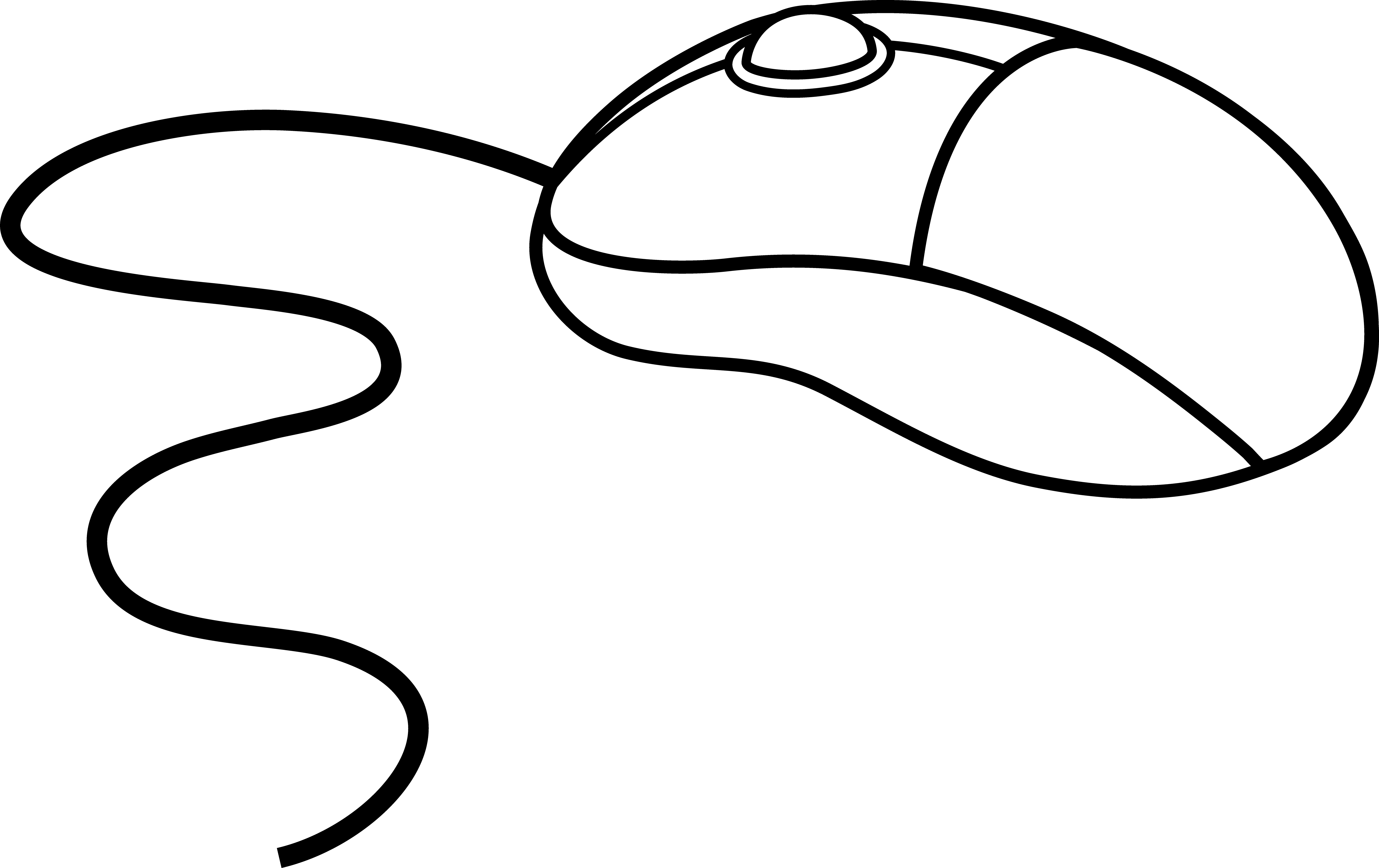 Black Computer Mouse Clip Art
