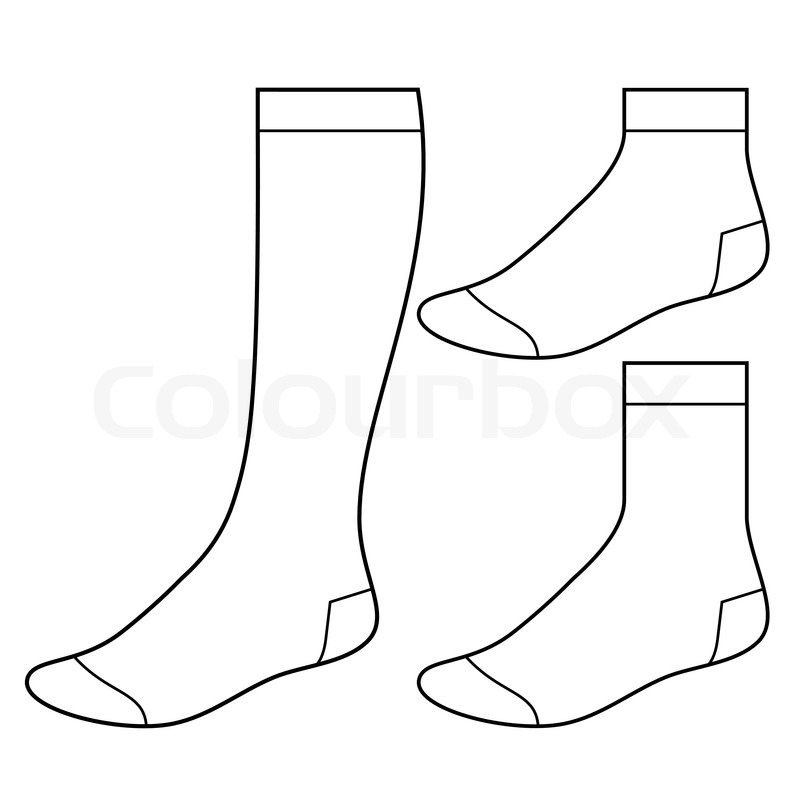 Blank Sock Template