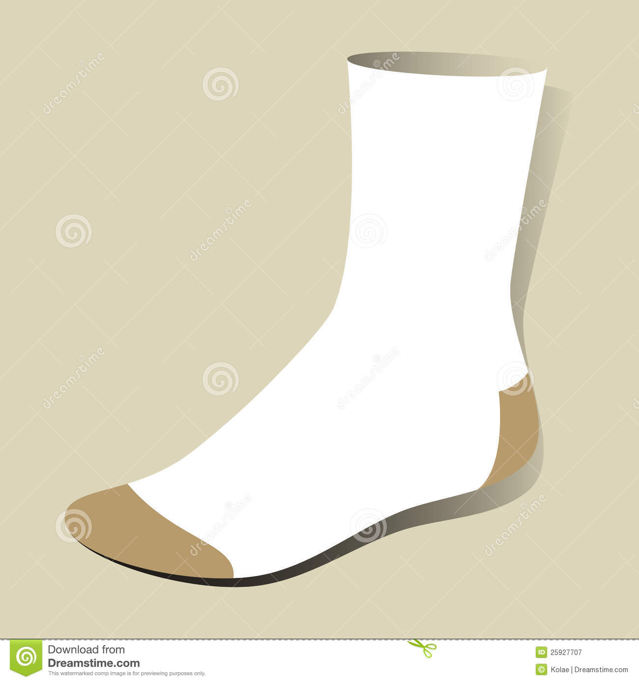 Blank Sock Template