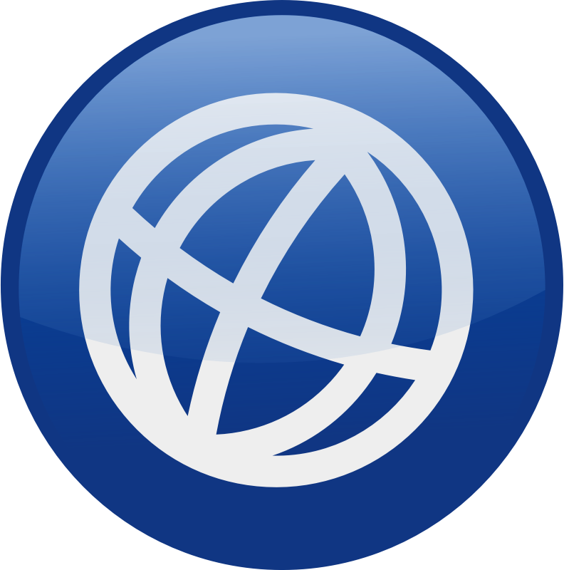 Blue Globe Icon Clip Art Blue Globe Icon Clip Art