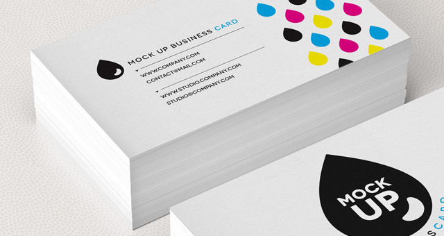 Business Card Mock Up Template PSD