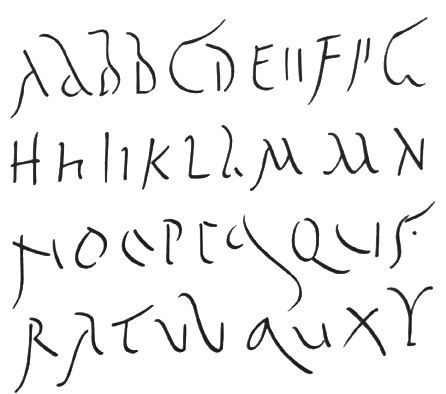 11 Roman Latin Cursive Font Images