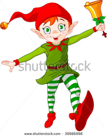 Cartoon Christmas Elves