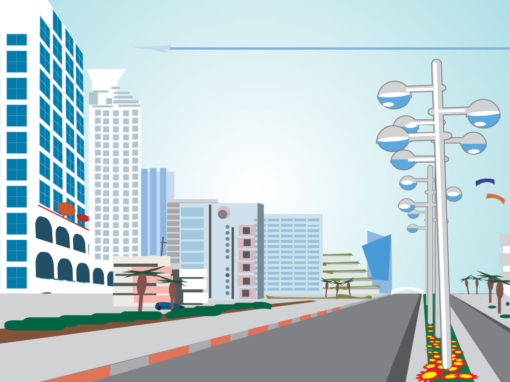 8 Cartoon City Vector Images - Cartoon City Buildings, Cartoon City