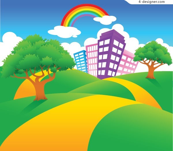 Cartoon Landscape Vector