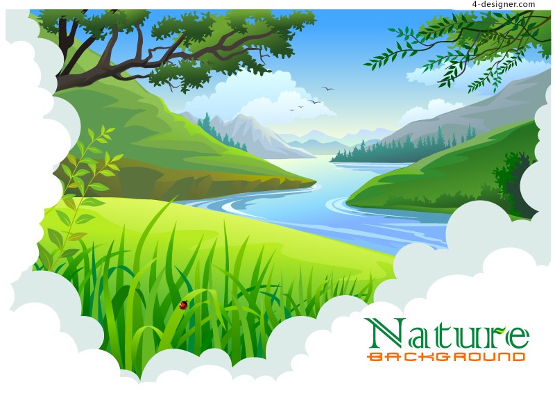 Cartoon Landscape Vector