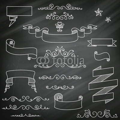 Chalkboard Elements Free Vector