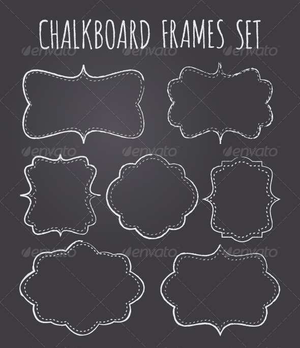 Chalkboard Frame Vector