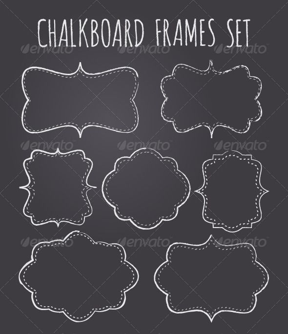 Chalkboard Frame Vector Chalkboard Frame Vector