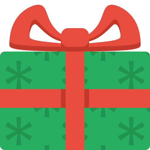 Christmas Presents Icon Flat