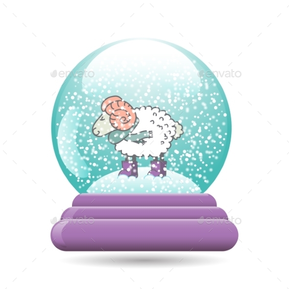 Christmas Snow Globe PSD Template