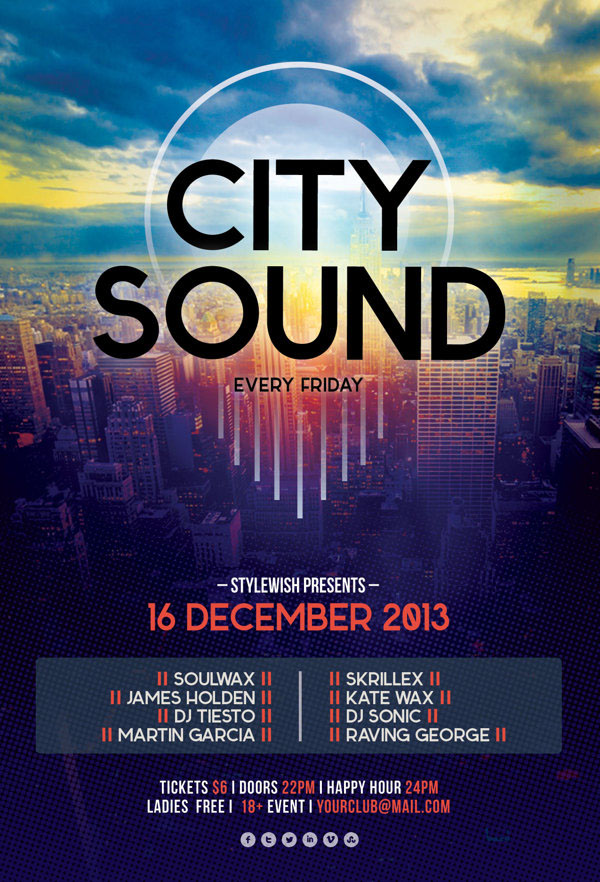 City Background Flyer Designs