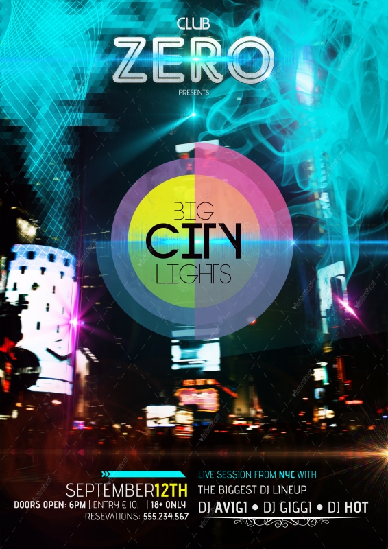 City Lights Graphic
