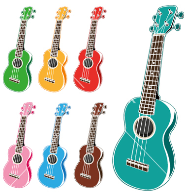 Colorful Hawaiian Ukulele