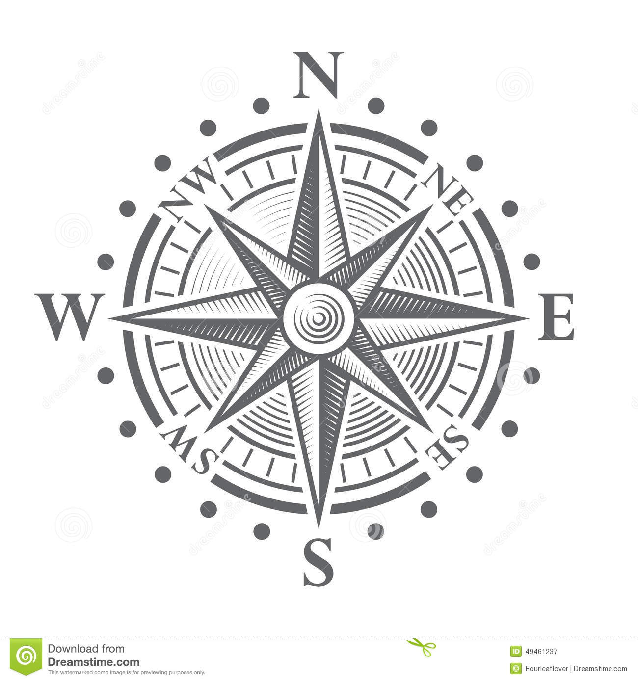 Compass Rose Vector