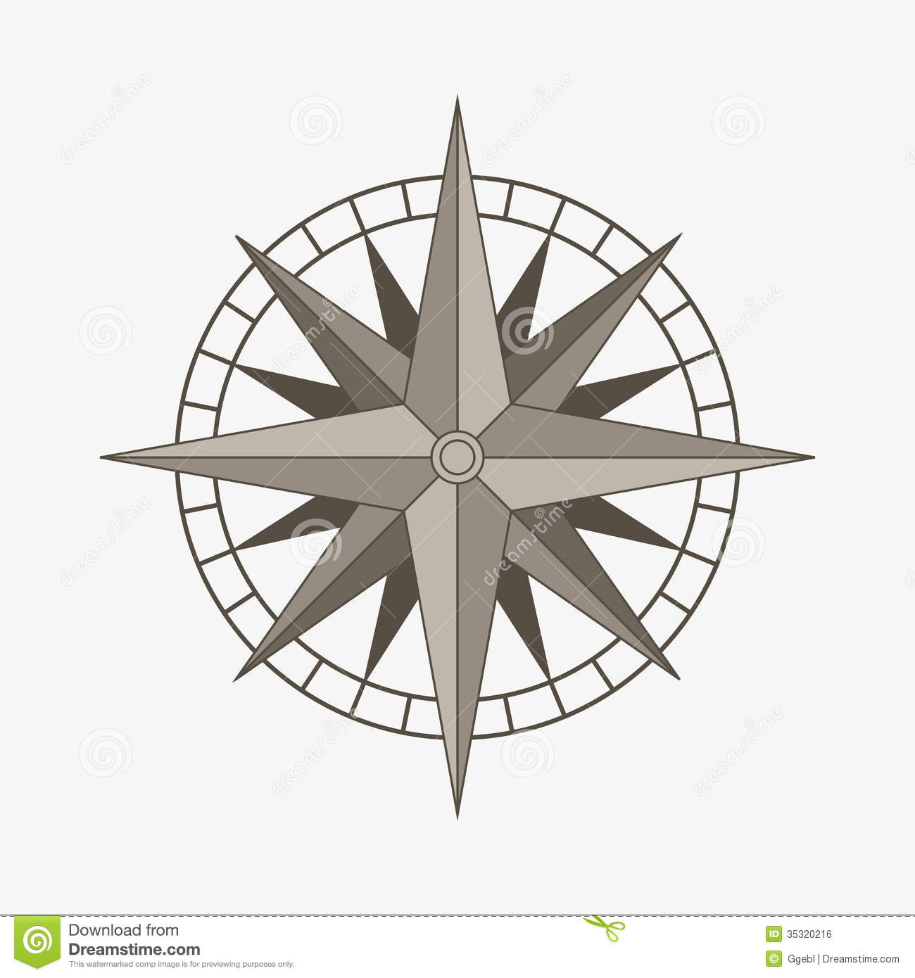 Compass Rose Vector