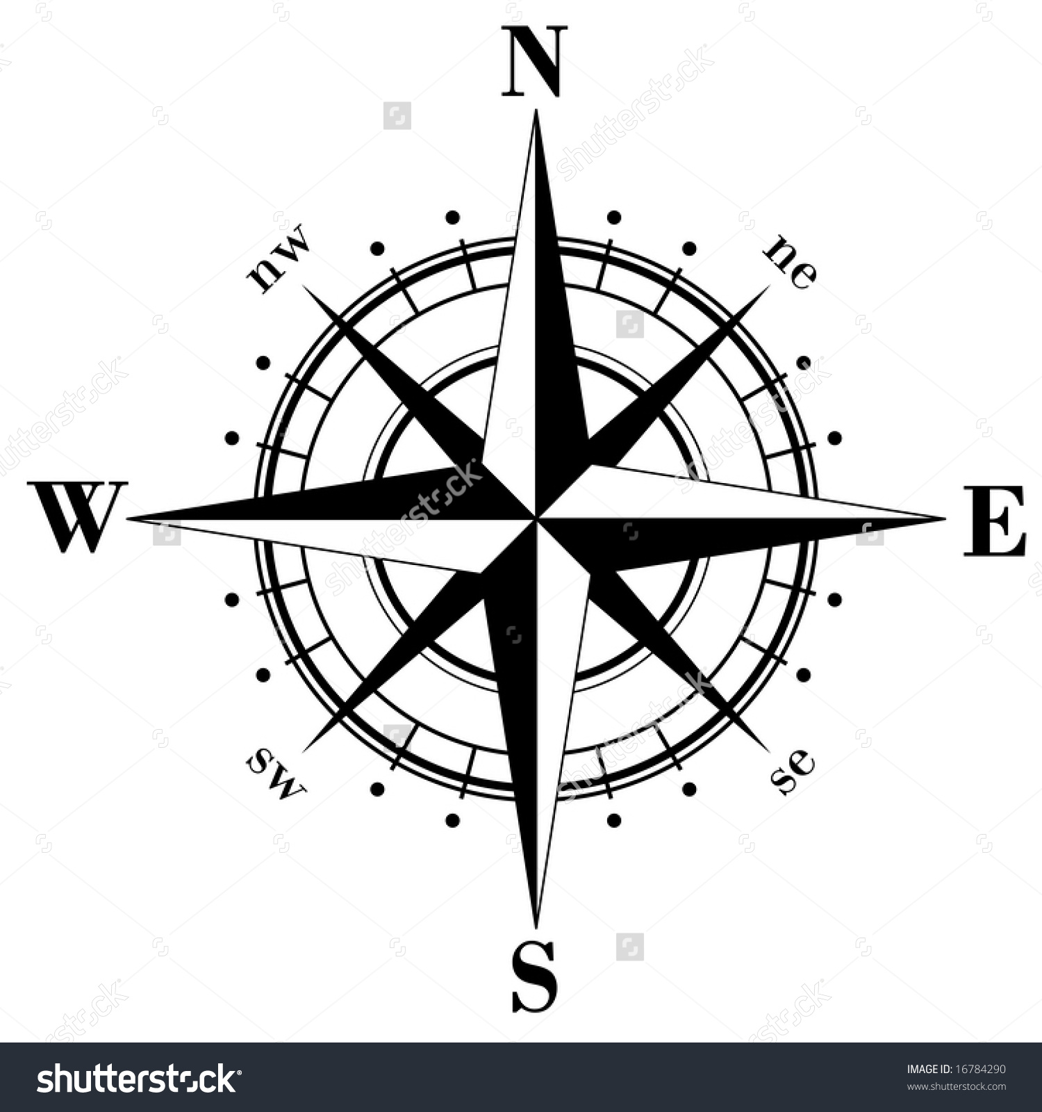 Compass Rose Vector