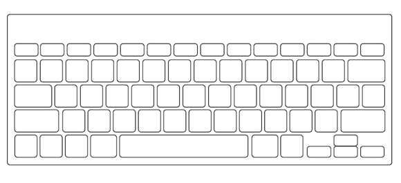 Computer Keyboard Vector Free