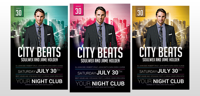 Concert Flyers Free PSD Templates
