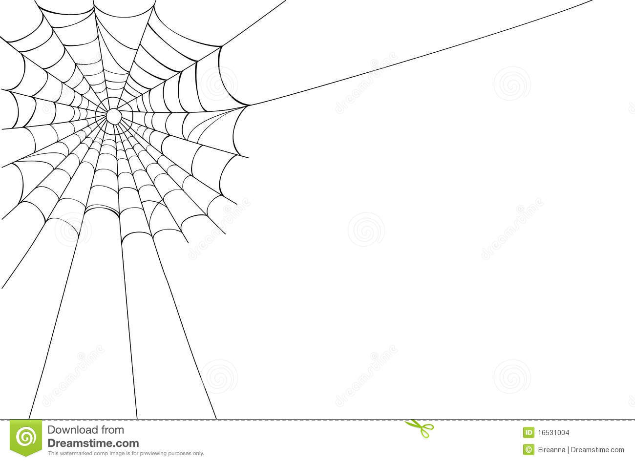 Corner Spider Web Vector