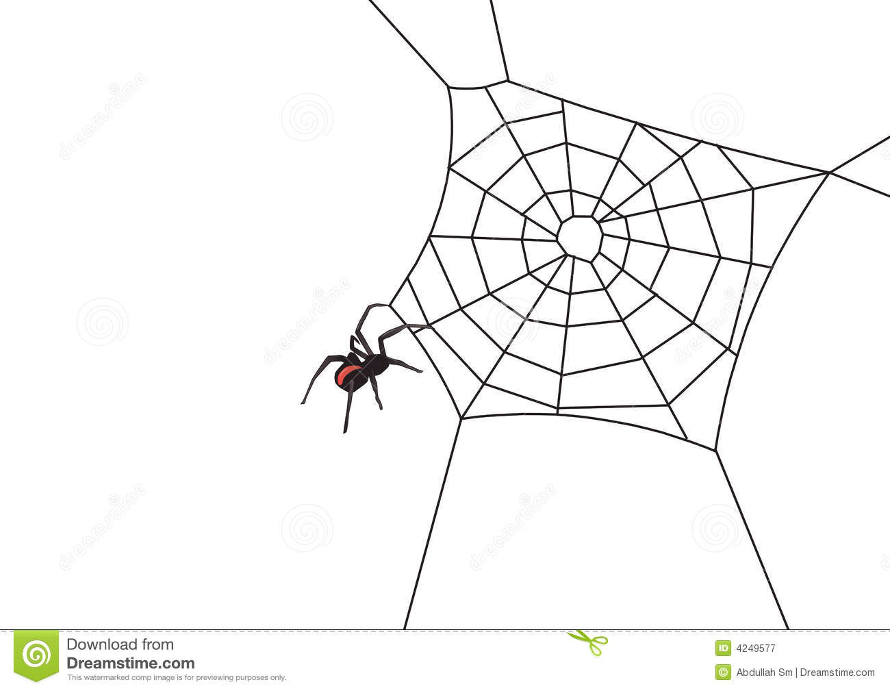 Corner Spider Web Vector