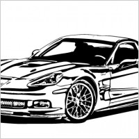Corvette Logo Vector Art