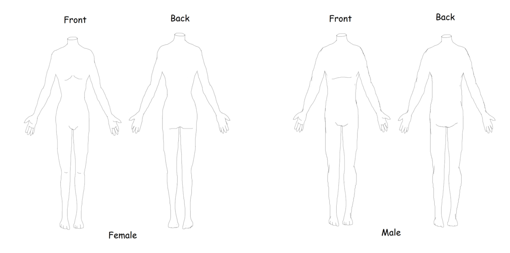 Costume Design Body Template