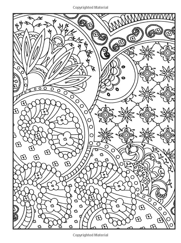 Crazy Paisley Coloring Pages for Adults