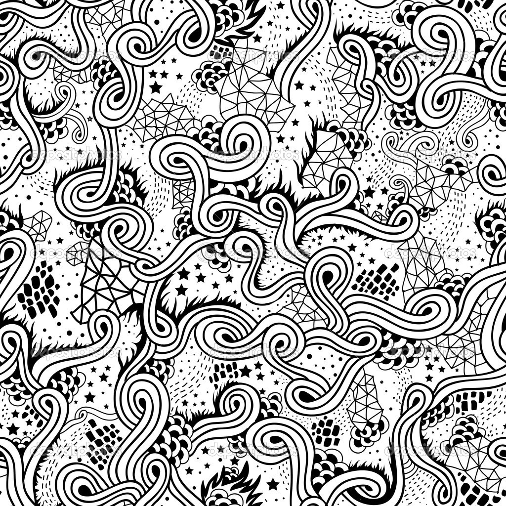 14 Crazy Designs Coloring Pages Images