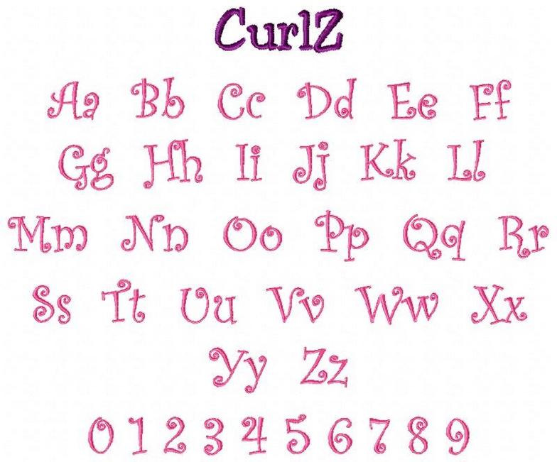 Curlz Monogram Font